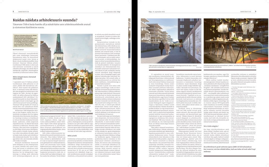 How to direct the course of architecture?